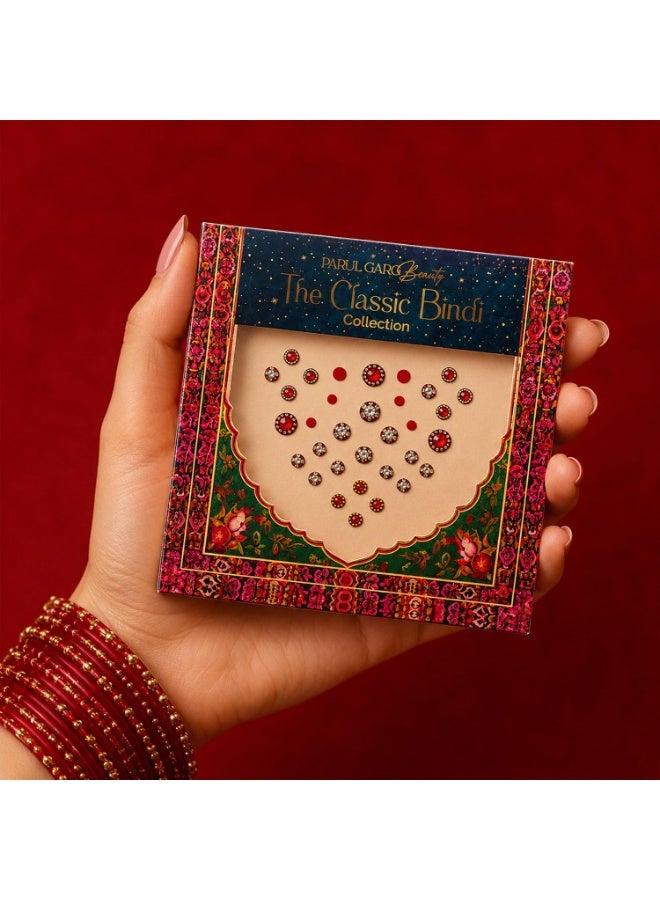 Parul Garg Beauty Suhaag Red Bindi Patta | Self Adhesive Mini Bindi Set for Women | Bridal & Festive Stone Bindis for Wedding, Festival & Bridal Wear - Image 4