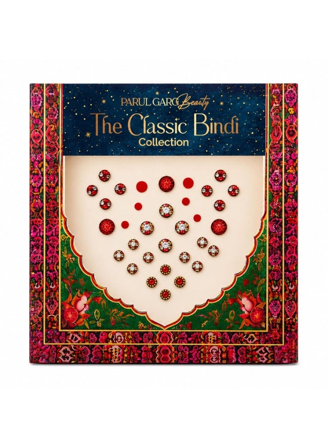 Parul Garg Beauty Suhaag Red Bindi Patta | Self Adhesive Mini Bindi Set for Women | Bridal & Festive Stone Bindis for Wedding, Festival & Bridal Wear - Image 1