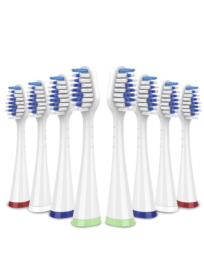 Oralphi Replacement Toothbrush Heads for Waterpik Complete Care 5.0/9.0 (CC-01/WP-861), STRB-8WW, (8-Pack, White) - Image 1