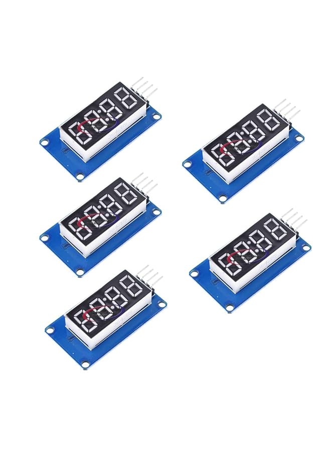 erorex 5Pcs 4 Bits Tm1637 Led Display Module Clock - Image 1