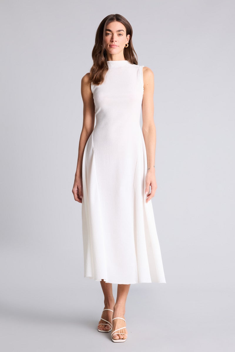 ديفاكتو فستان ميدي قصة مريحة منسوج - Image 1