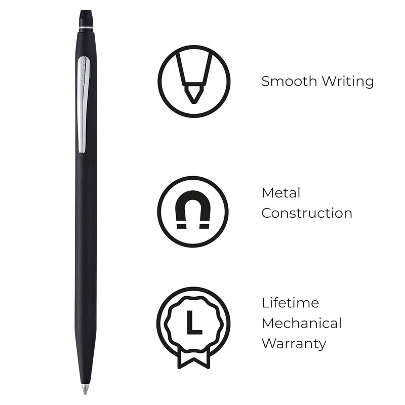 Cross Click Classic Ballpoint Pen in Gift Box (Classic Black) - Image 2