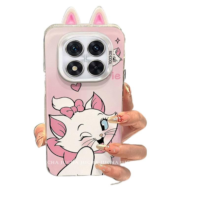 LS Silicone Protective Case for Redmi Note 14 Pro with Drop Protection and Cartoon Design plus Shockproof plus 3D Ear Design in Multicolour - Image 4