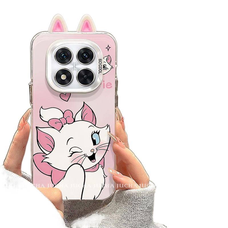 LS Silicone Protective Case for Redmi Note 14 Pro with Drop Protection and Cartoon Design plus Shockproof plus 3D Ear Design in Multicolour - Image 2