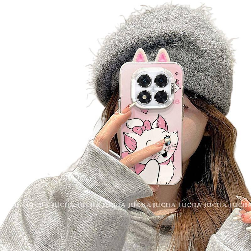 LS Silicone Protective Case for Redmi Note 14 Pro with Drop Protection and Cartoon Design plus Shockproof plus 3D Ear Design in Multicolour - Image 3