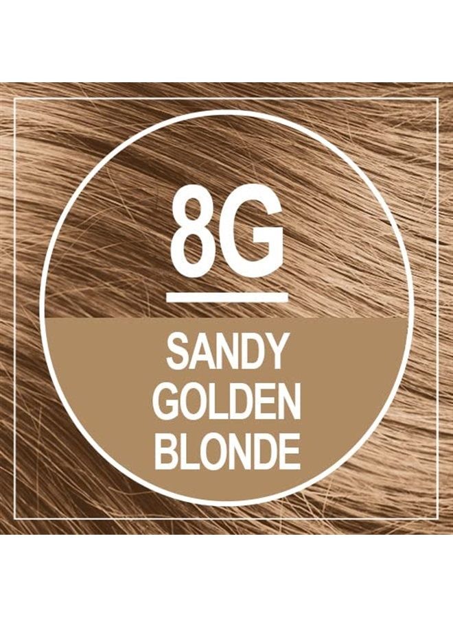 NATURTINT Permanent Hair Color 8G Sandy Golden Blonde (Pack of 1), Ammonia Free, Vegan, Cruelty Free, up to 100% Gray Coverage, Long Lasting Results - Image 3