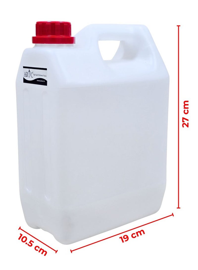 ARTC 3 Pieces Plastic Jerry Can For Liquid And Perfume And Chemical Storage 4L - Image 2