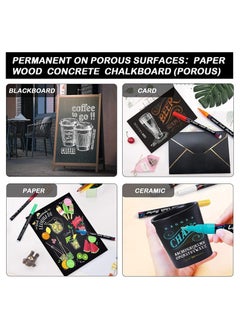 SYOSI Erasable Chalk Markers Pens Set, 8 Colors Colorful Graffiti Highlighter Marker for Flashing LED Lighted Board, Blackboard, Whiteboard, Menu Message Board, Glass, Window, Art-Chalk Pen, Whiteboard Pen  - Image 3