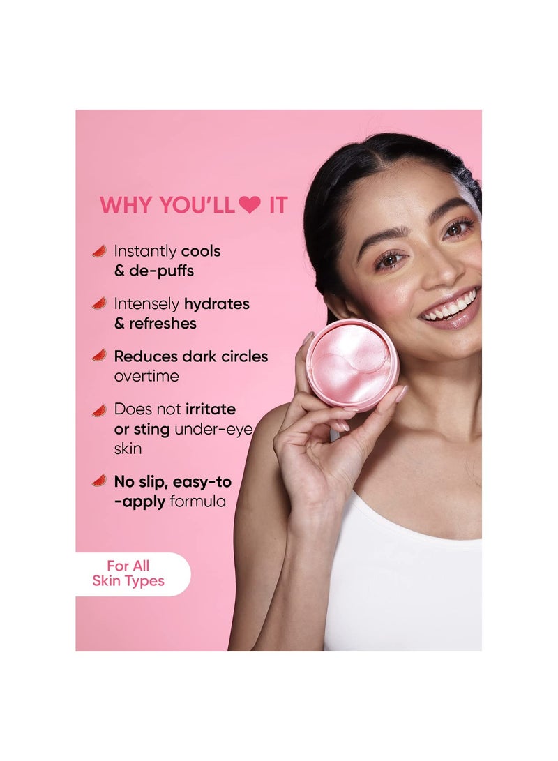 Dot & Key Dot Key Watermelon Cooling Hydrogel Under Eye Patches for Dark Circles Puffiness Reduction    60 Patches - Image 2