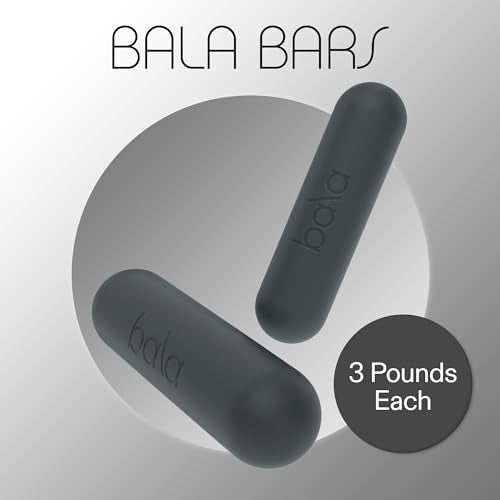 Bala Bars Dumbbell Set for Women & Men, 3lb Dumbbells (Charcoal) - Set of 2 Bars Designed for Walking, Strength Training, HIIT, Boxing & Aerobics - Dumbbell Weights for Working Out at Home - Image 2