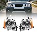 Jecoupoon Halogen Headlight Compatible with Xterra 20052015 Headlamp Driver Passenger Side 26010EA025 26060EA025 Left and Right - Image 2