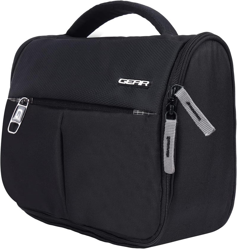 Gear Toilet Pouch 6L Small Waterproof Makeup Kit/Toilet Kit/Toiletry Bag/Travel Bag/Travel Pouch with Wall Hanging Loop-Black Grey - Image 4