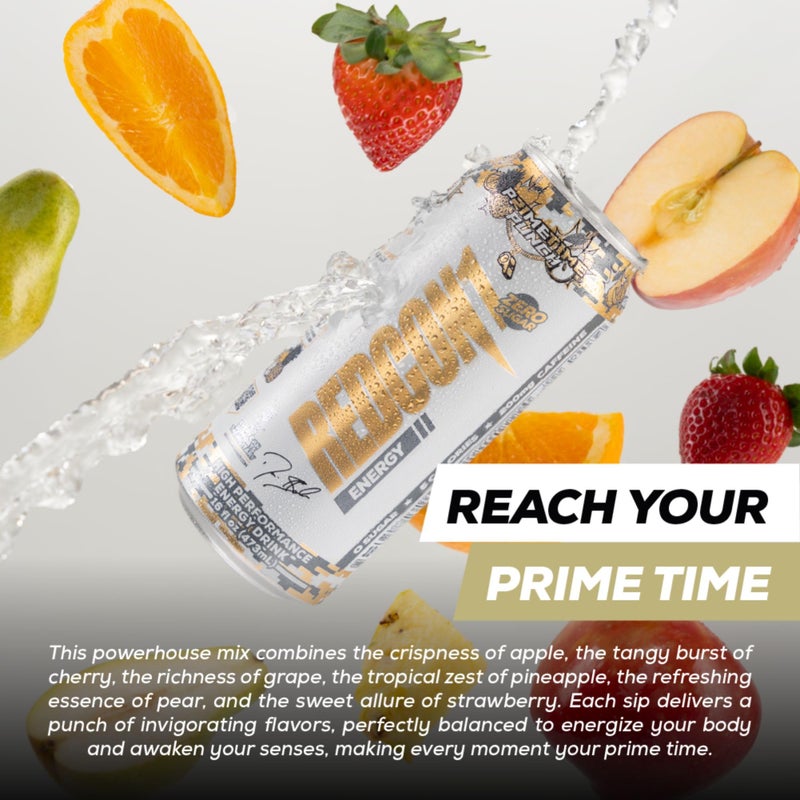 REDCON1 مشروب الطاقة REDCON1 - مشروب يحتوي على 200 ملغ من الكافيين مع L-Carnitine و Taurine - مشروبات طاقة عالية الأداء مع نوتروبيكس - طعم برايم تايم بانش (12 علبة) - Image 3