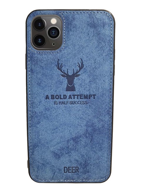 Digital Luxury Soft Texture Patterned Dirt-Resistant Anti-Shock Anti-Fingerprint Full Body TPU Case for I Phone 11 pro max  (blue)