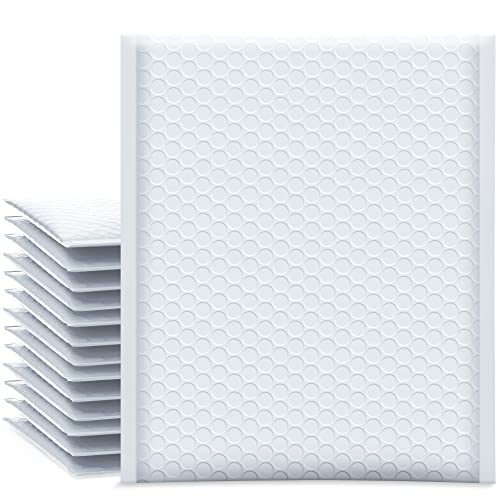 UCGOU Bubble Mailers 7.25x12 Inch White 25 Pack Usable Size 7.25x11 Padded Envelopes Small Business Opaque Packaging Self Seal Waterproof Boutique Bulk Shipping Bags for Jewelry Makeup Supplies #1 - Image 1