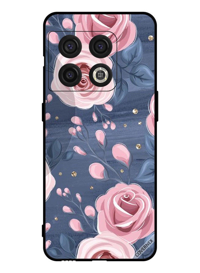 Covernex Protective Case Cover For OnePlus 10 Pro Rose And Leaves Pattern - Image 1