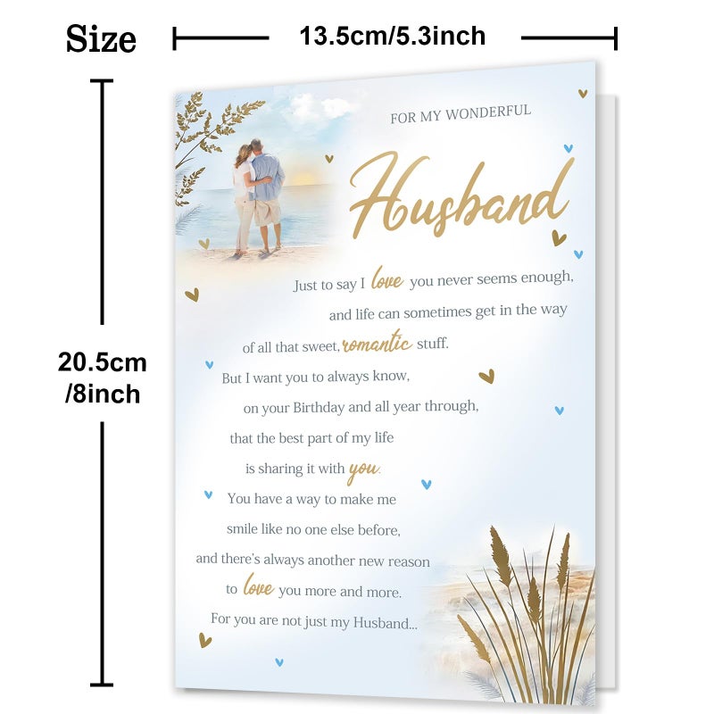 HEJOYN Funny Birthday Card for Husband, Birthday Gifts for Husband from Wife, Husband Birthday Gift - Image 3