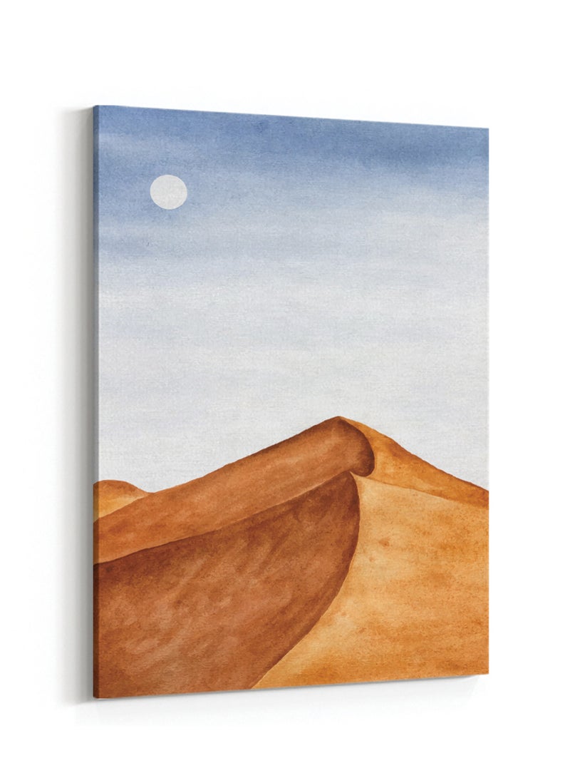 LOWHA Canvas Wall Art Stretched Over Wooden Frame with Desert Abstract Painting - Image 4