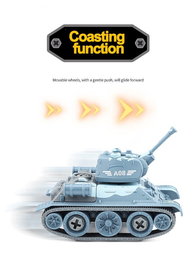 Loquat DIY Disassembly Building Block Car Set Assemble Tank Airplane Battleship Car Kit Engineering Vehicle with Screwdriver STEM Educational Learning Game Toys - Image 5