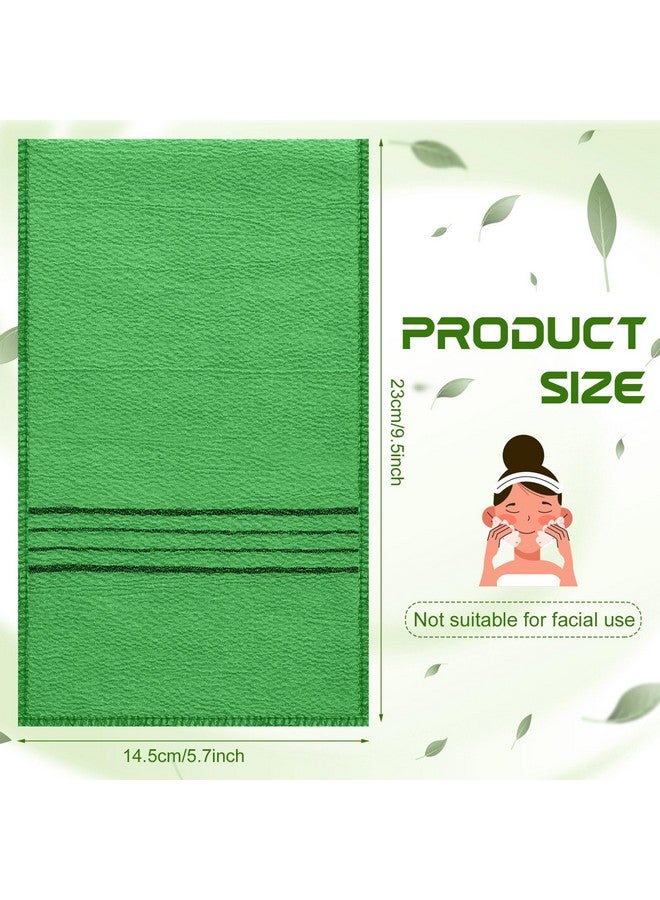Prudiut 12 Pcs Exfoliating Washcloth, Korean Exfoliating Mitt Colorful Korean Exfoliating Cloth Large Size Exfoliating Body Scrubber for Removing Dry - Image 2