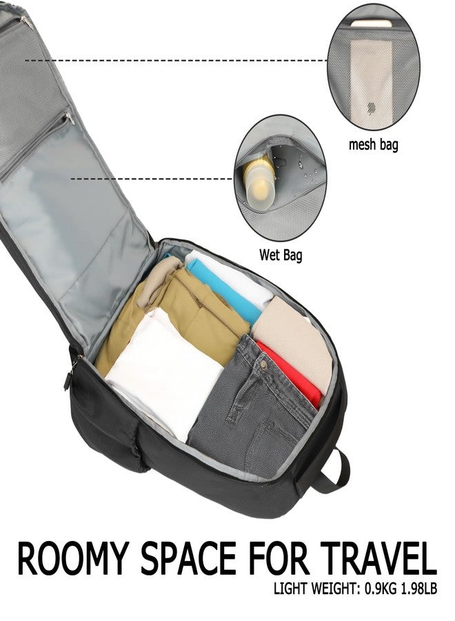 Goloni Airline Approved Travel Backpack 35L - Under Seat Carry On, Water Resistant 15.6 Inch Laptop Compartment for Men Women Work Travel,Black - Image 2