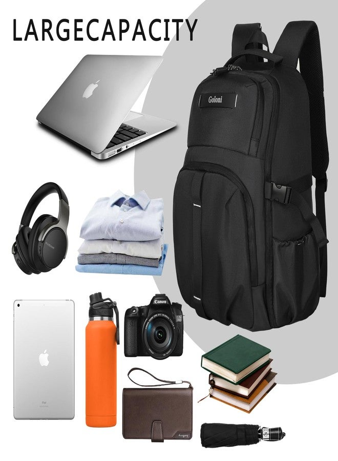Goloni Airline Approved Travel Backpack 35L - Under Seat Carry On, Water Resistant 15.6 Inch Laptop Compartment for Men Women Work Travel,Black - Image 5
