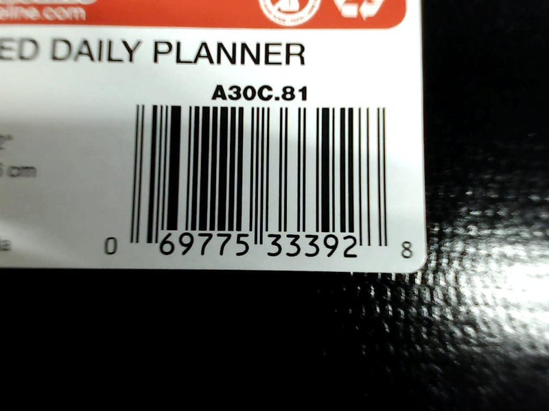 Blueline Undated Daily Planner with 200 Pages, Black, 28 x 21.6 cm - Image 4