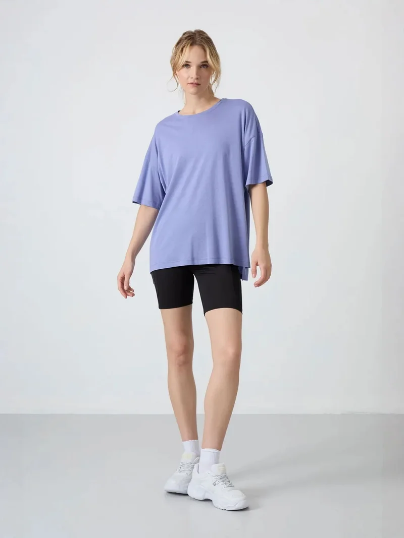 TOMMYLIFE TOMMY Oversized Cotton-Modal Crew Neck T-Shirt