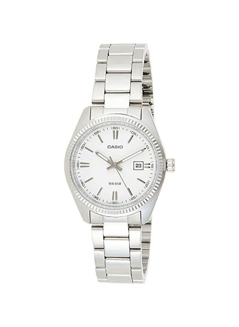Women's Enticer Analog Watch LTP-1302D-7A1VDF - 30 mm - Silver