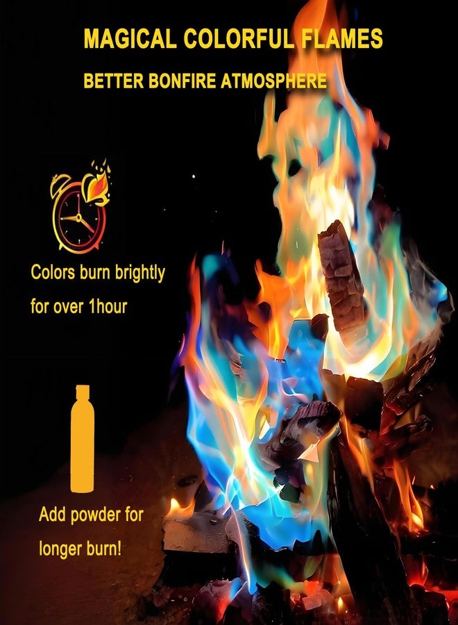 PROCRAAN Magical Flames Fire Color Changing Packets for Fire Pit (7.05oz) - Flame Color Changer Packets for Campfires, Indoor/Outdoor Fireplace & Bonfires, Camping Essentials with Rainbow Magic Flames 1 Bottle - Image 3