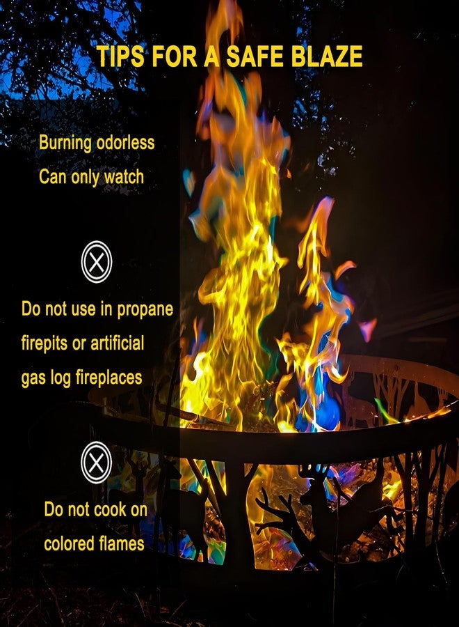 PROCRAAN Magical Flames Fire Color Changing Packets for Fire Pit (7.05oz) - Flame Color Changer Packets for Campfires, Indoor/Outdoor Fireplace & Bonfires, Camping Essentials with Rainbow Magic Flames 1 Bottle - Image 4
