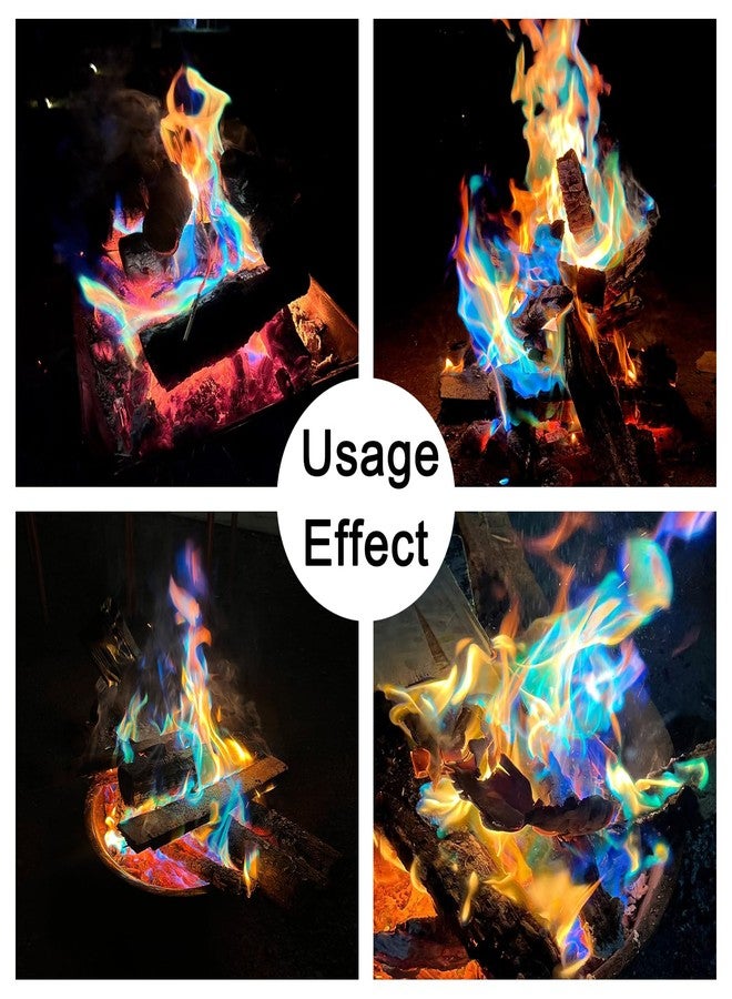 PROCRAAN Magical Flames Fire Color Changing Packets for Fire Pit (7.05oz) - Flame Color Changer Packets for Campfires, Indoor/Outdoor Fireplace & Bonfires, Camping Essentials with Rainbow Magic Flames 1 Bottle - Image 5
