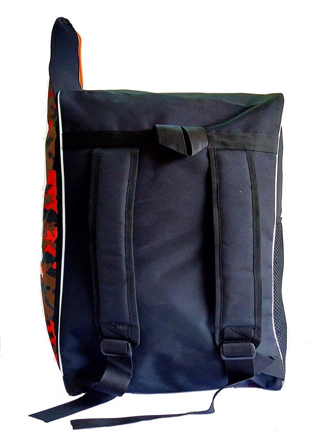 Tima Cricket Kit Bag Army Print Multicolor External Standard Vertical Storage Space with Single bat Holder Pouch. - Image 4