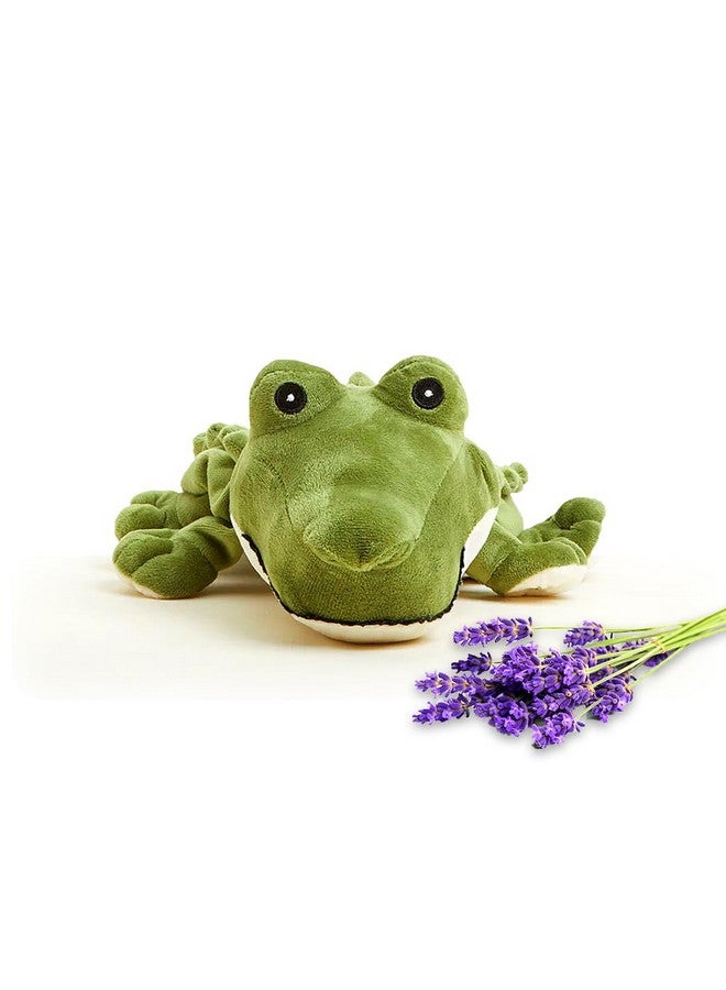 وارميز تمساح أخضر قابل للتسخين في الميكروويف، ساخن أو بارد للاسترخاء البارد والراحة الدافئة، حيوان محشو مريح برائحة اللافندر - Image 1