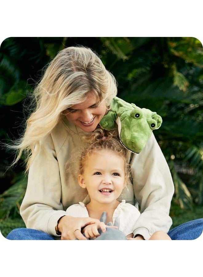 وارميز تمساح أخضر قابل للتسخين في الميكروويف، ساخن أو بارد للاسترخاء البارد والراحة الدافئة، حيوان محشو مريح برائحة اللافندر - Image 2
