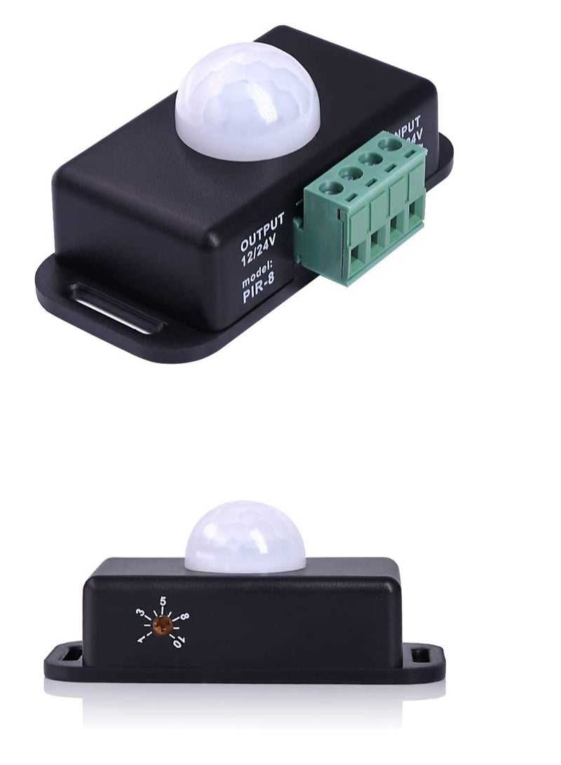 2 Pack Body Infrared Light Switch 12V 24V PIR Motion Sensor Switch for LED Light Strip Automatic  Controller LED Strips Lighting - Image 5