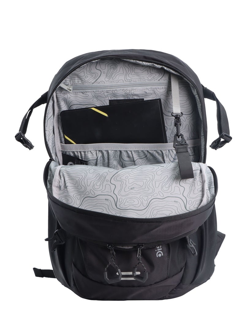 Discovery Body Spirit Nylon Ripstop 10L Outdoor Backpack Black for Men and Women, Durable Lightweight Water Resistant Casual Daypack Bag for School University Office Travel Hiking Adventure. - pzsku/Z9317CE4BD2745E865D8BZ/45/_/1721992534/fa64ef07-c08c-4b08-b19b-eb55ae8f04ef