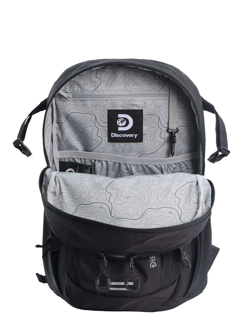 Discovery Black Discovery Body Spirit Nylon Ripstop 10L Outdoor Backpack Black for Men and Women, Durable Lightweight Water Resistant Casual Daypack Bag for School University Office Travel Hiking Adventure.  | Best Price UAE