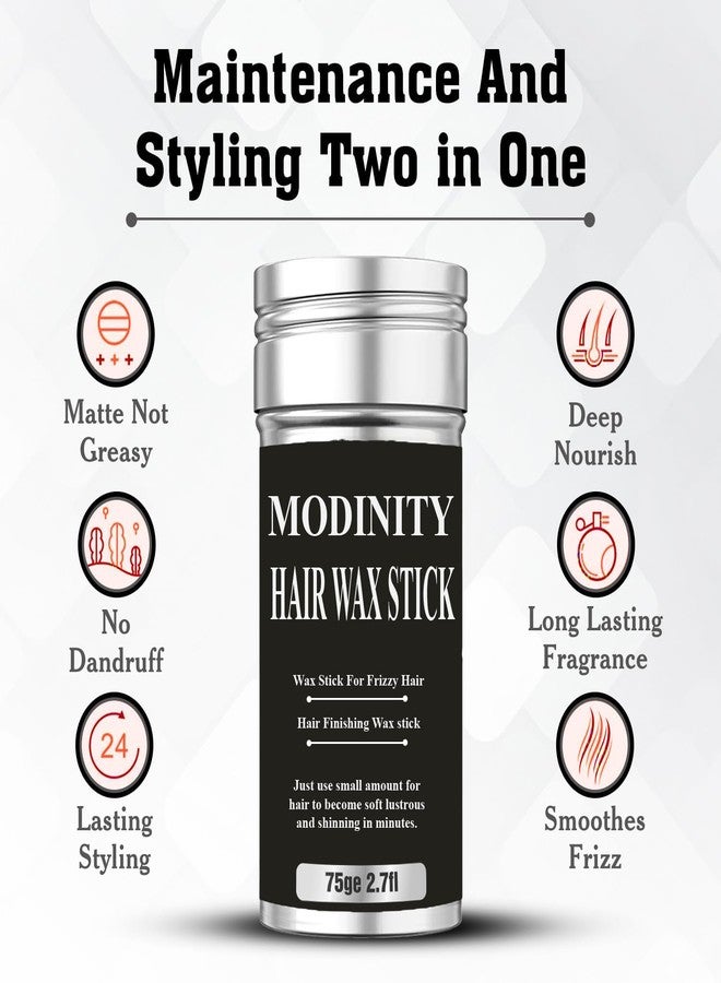 MODINITY Hair Wax Stick For Men & Women Frizz Control & Baby Hair Styling | Non-Sticky Long Lasting Hold | Hair Finishing Stick for Smooth, Sleek Look (15g) - Image 3