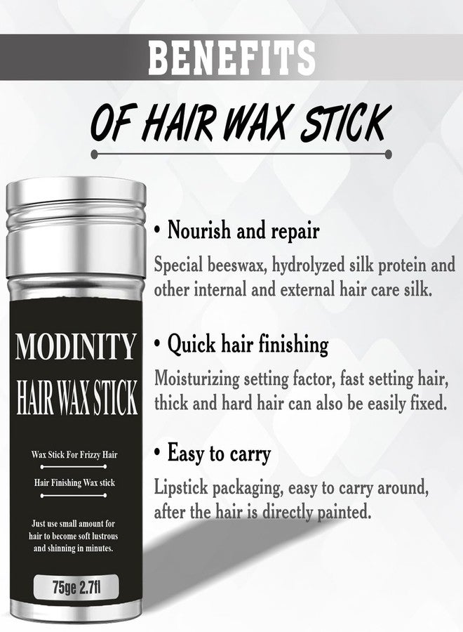 MODINITY Hair Wax Stick For Men & Women Frizz Control & Baby Hair Styling | Non-Sticky Long Lasting Hold | Hair Finishing Stick for Smooth, Sleek Look (15g) - Image 4