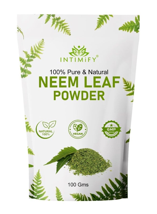 مسحوق النيم من إنتيميفاي لقناع الوجه، مثالي للعناية بالبشرة والوجه والشعر - 100 غرام (عبوة واحدة)