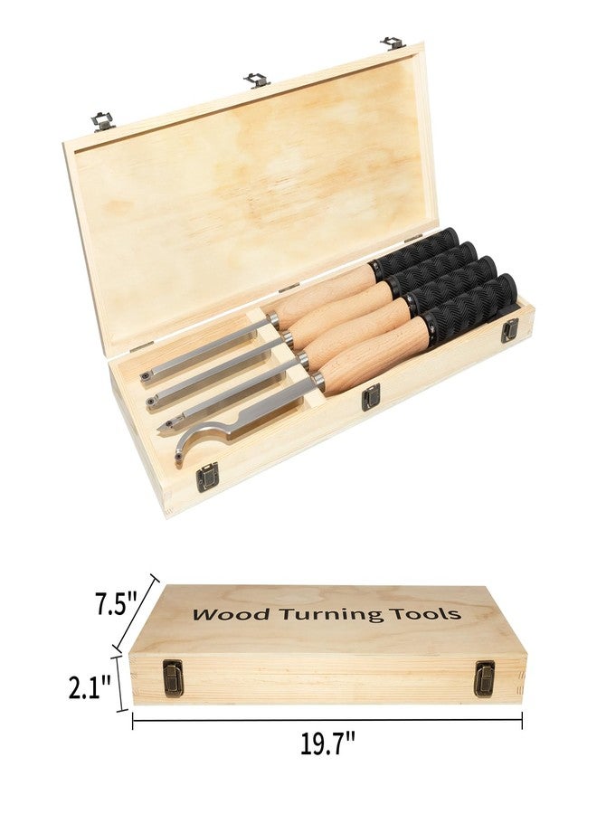 DEEFIINE 18.3" Full Size Carbide Tip Wood Lathe Turning Tool Kit, Lathe Roughing and Finishing Hollow Tool with 8pcs Diamond Round Square Carbide inserts For Woodturning(4 set) - Image 4