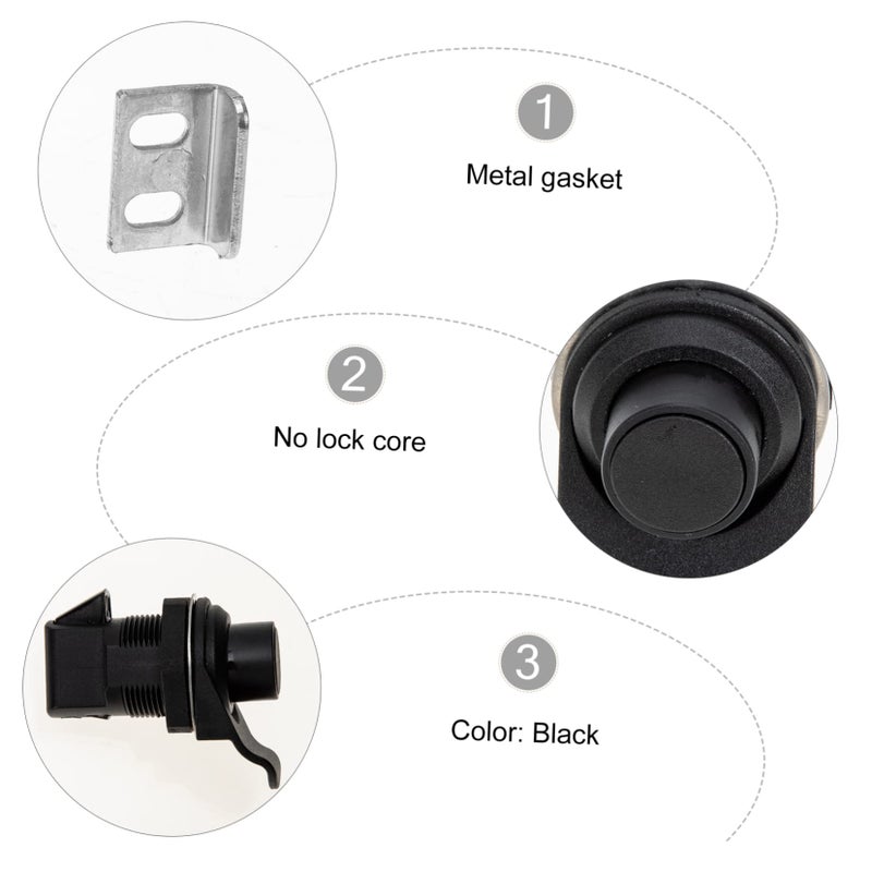 Push To Close Latch Plastic Push Button Lock For Boat Installation Secure Door Closure - Image 5