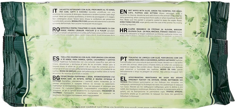 Padovan Brit Pet Wipes Aloe, Hypoallecgenic Wipes (40 Pcs) - Image 2