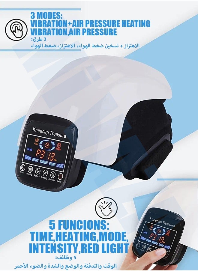 Mi VAZA Wireless Knee Massager, Infrared Heat and Vibration Knee Pain Relief for Swelling Stiff Joints, Stretched Ligament and Muscles Injuries  - Image 4