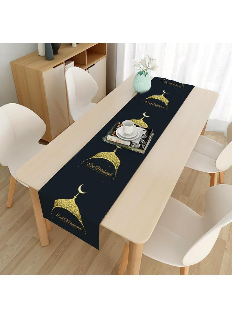 General Eid Mubarak Table Flag Table Runner Ramadan Kareem Table Decorations  Ramadan Decor Sets For Dining Supply  - Image 1