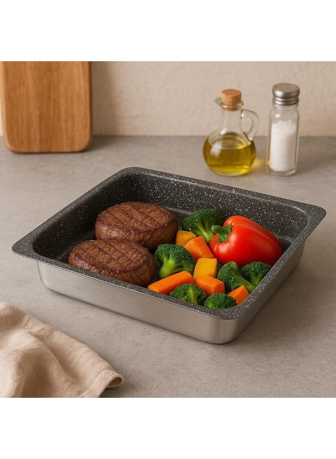 BS B&S Baking Pans "GASTRONORM" 1/2 Size – Durable Stainless Steel Trays - Image 4