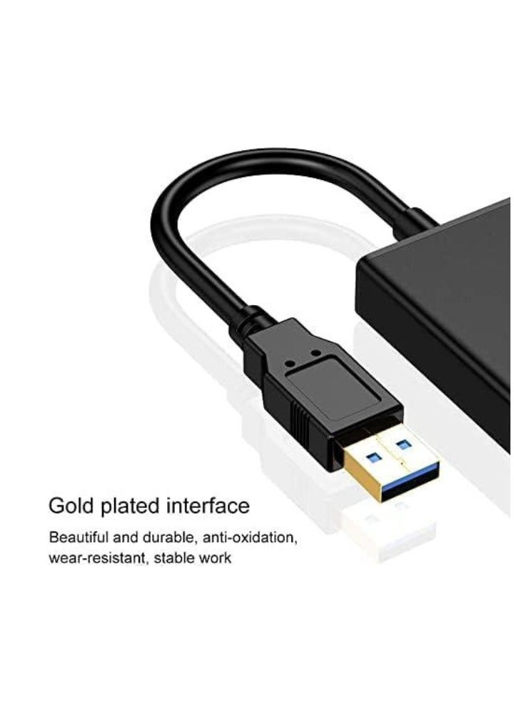 TIGER USB to HDMI Adapter – USB 3.0/2.0 to HDMI Video Graphics Converter with Audio Support – Full HD 1080P Display Adapter Cable for PC, Laptop, HDTV, Monitor, Projector – Compatible with Windows XP/7/8/8.1/10 (Mac OS Not Supported) - Image 2