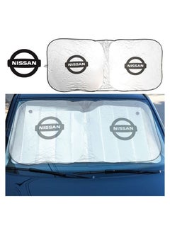 Nissan NISSAN Car Windshield Sunshade, Car Sun Shade UV Rays and Heat Protector Sun Visor Foldable Keep Your Vehicle Cool Blocks UV Rays  - Image 2