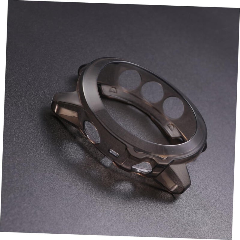 POPETPOP Watch Protective Case Cover TPU Frame Scratch-Resistant Watch Accessories Black - Image 4
